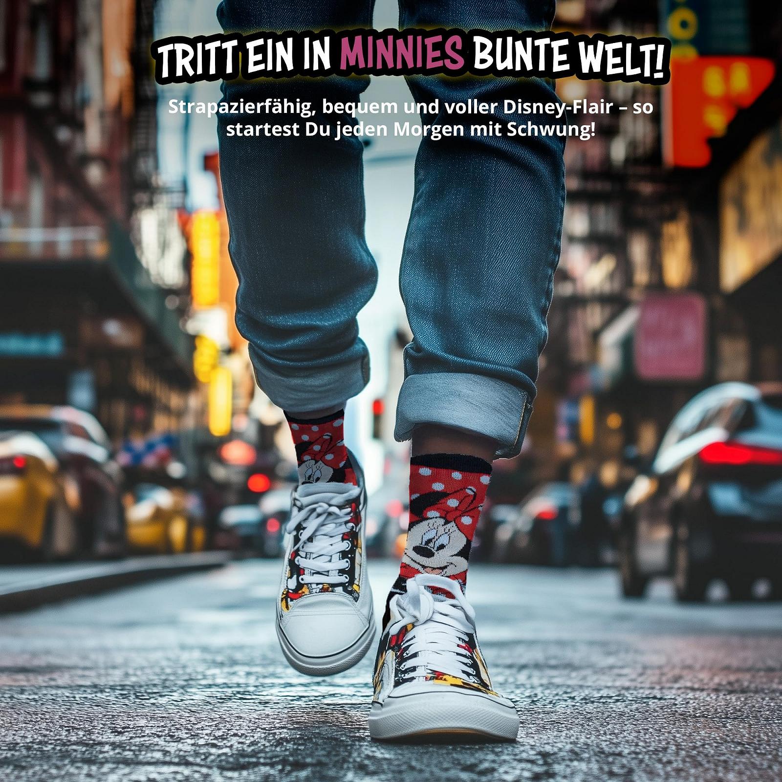 Носки United Labels Disney Minnie & Mickey Mouse 5 пар, красные, 38-43, фото №5