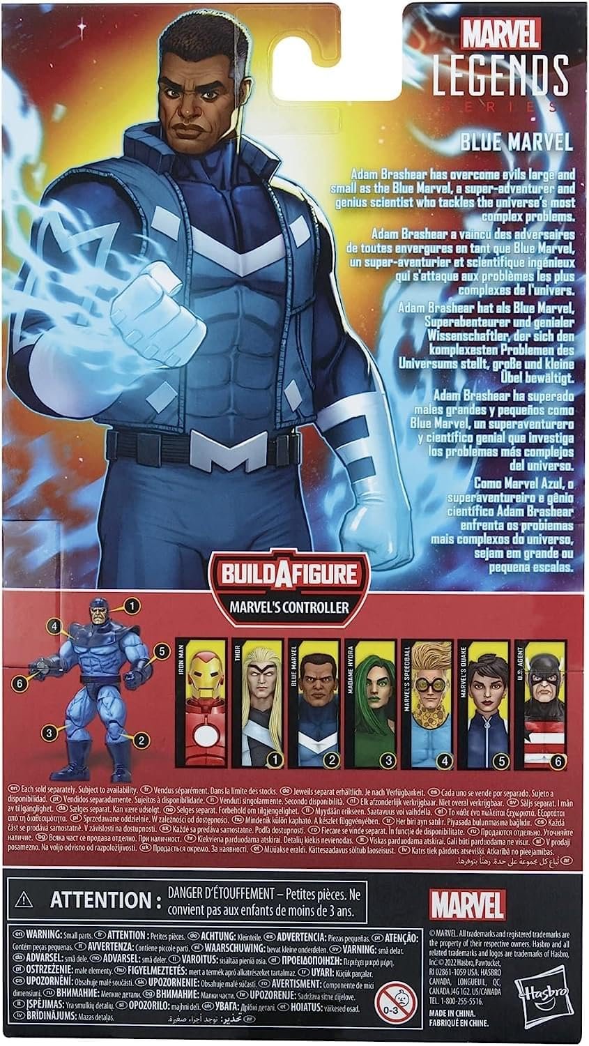 Фігурка Action Marvel Hasbro Legends Series Blue 15 см, декілька аксесуарів, елемент Build-A-Figure, різнокольоровий, фото №3
