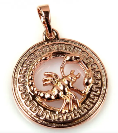 Жіноча прикраса на шию "Скорпіон - знак зодіаку", фото №1