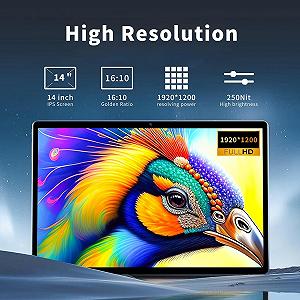 Планшет 14" Full HD KUMNOSAL X3 16/512GB 4 ядра Windows 11 Pro 5000 mAh Серый synthetic.ua - Фото 1