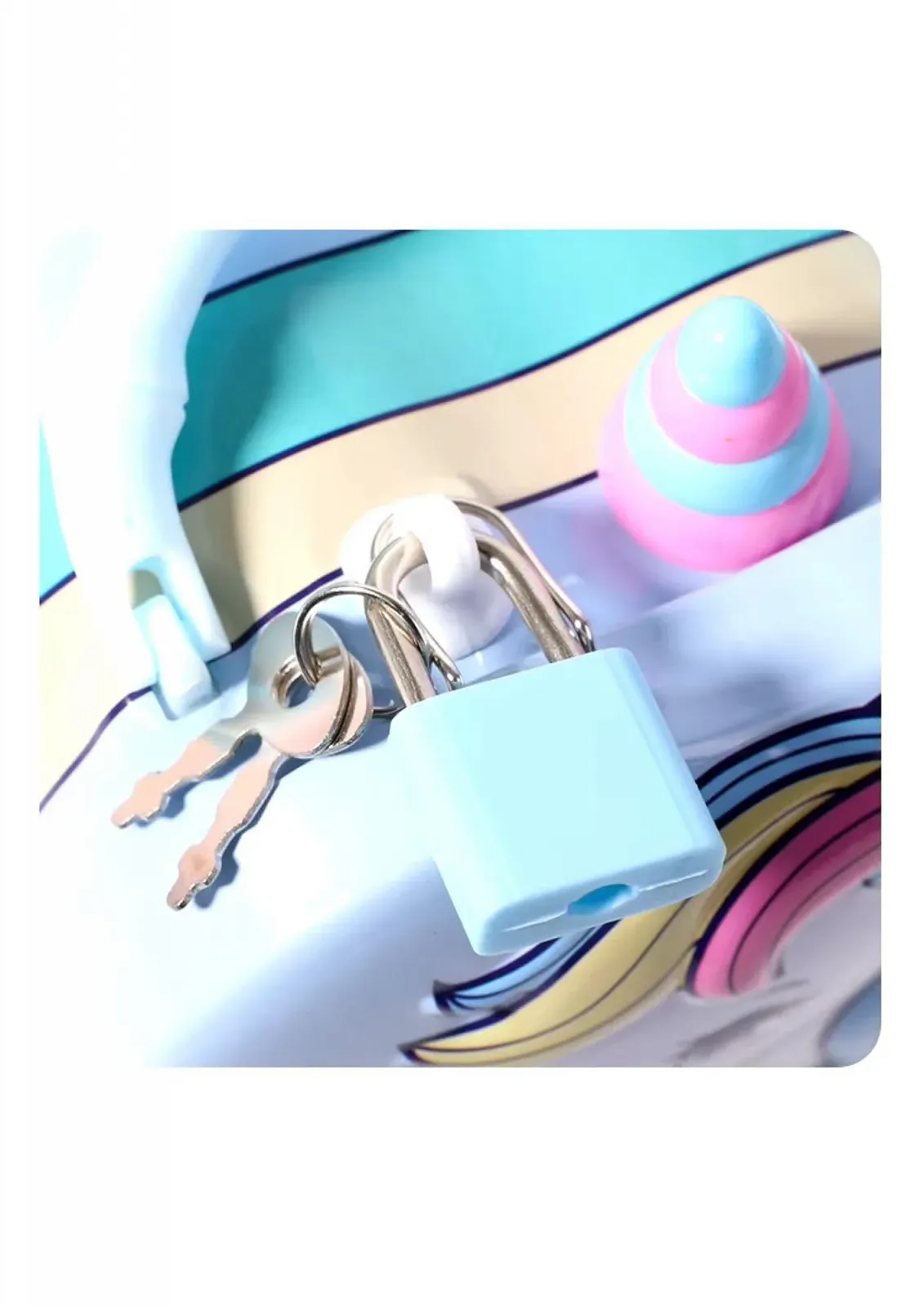 Скарбничка Металева Єдиноріг 13.5 x 7 x 15 см Рожева, фото №9