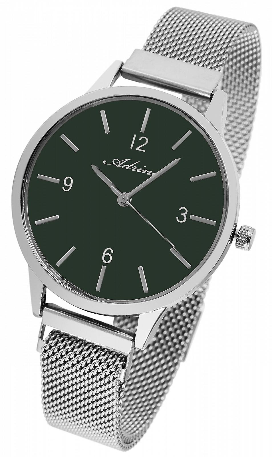Годинник жіночий Adrina 1300023, аналоговий, кварцовий, сітчастий браслет, нержавіюча сталь, магнітна застібка, фото №2
