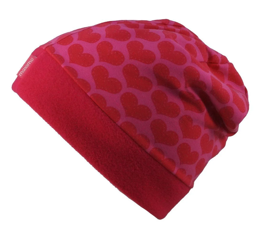 Шапка-бини Maximo Insta Fleece для девочек, красная, 49, фото №1