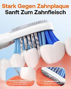 Електрична зубна щітка Bitvae D2 5 режимів Біла synthetic.ua - Фото 1