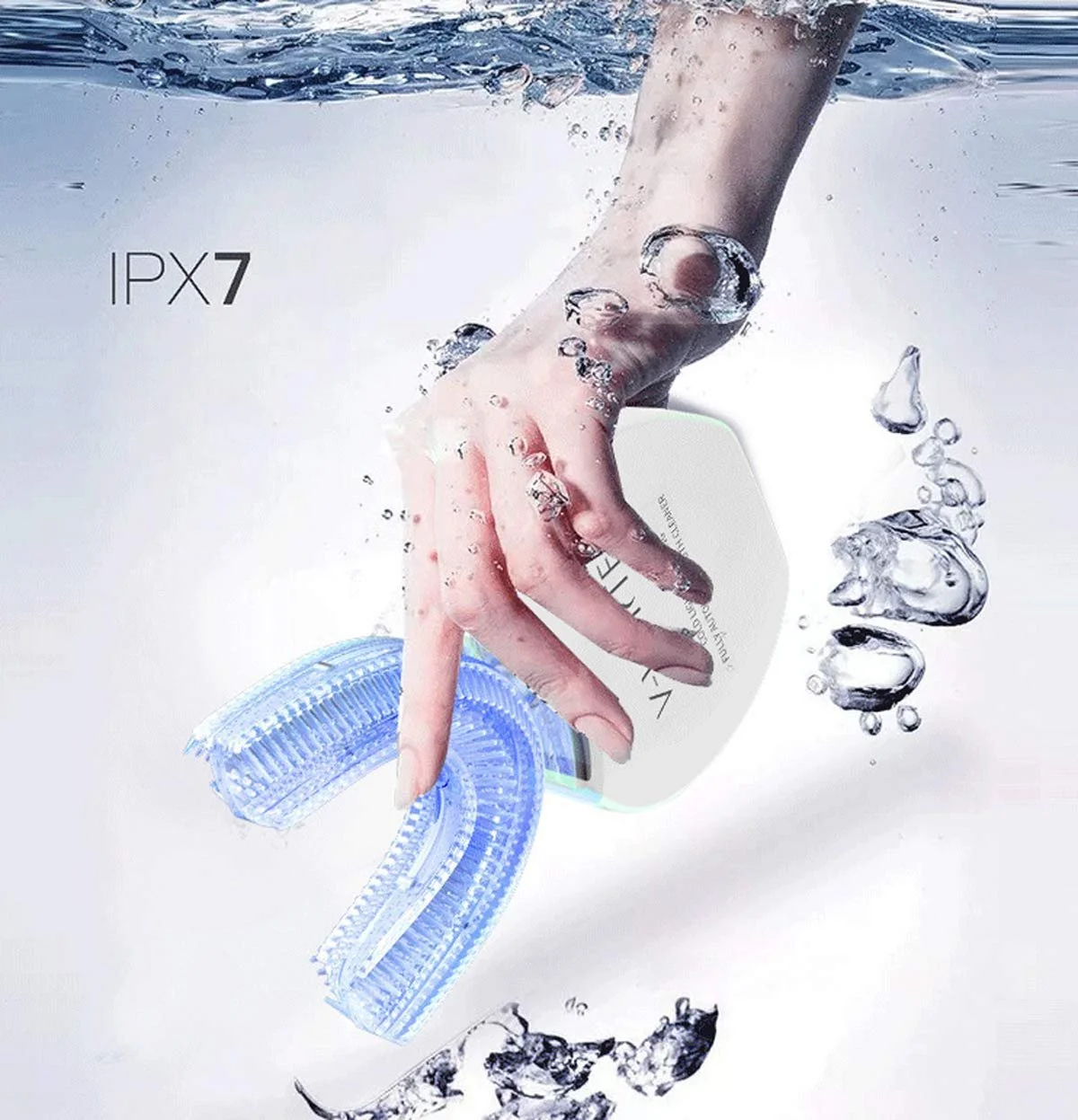 Электрическая ультразвуковая зубная щетка Автоматическая 360° Белая, фото №2