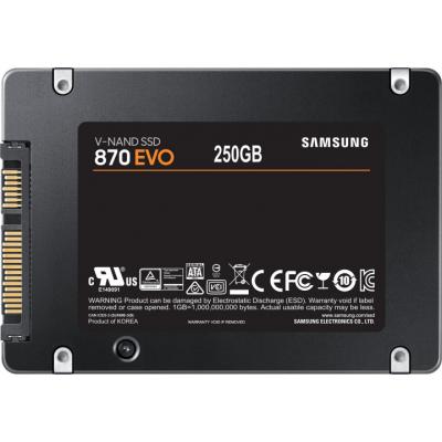 Внутренний накопитель Samsung SSD 2.5" 250GB 870 EVO MZ-77E250BW, фото №4