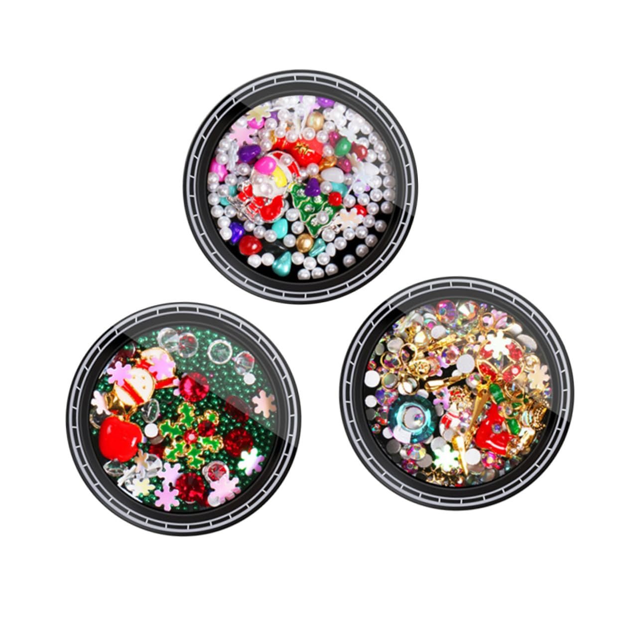 Набор для ногтей FRCOLOR Заклепки для ногтей, бисер для ногтей, самоклеящиеся наклейки для ногтей, фото №4