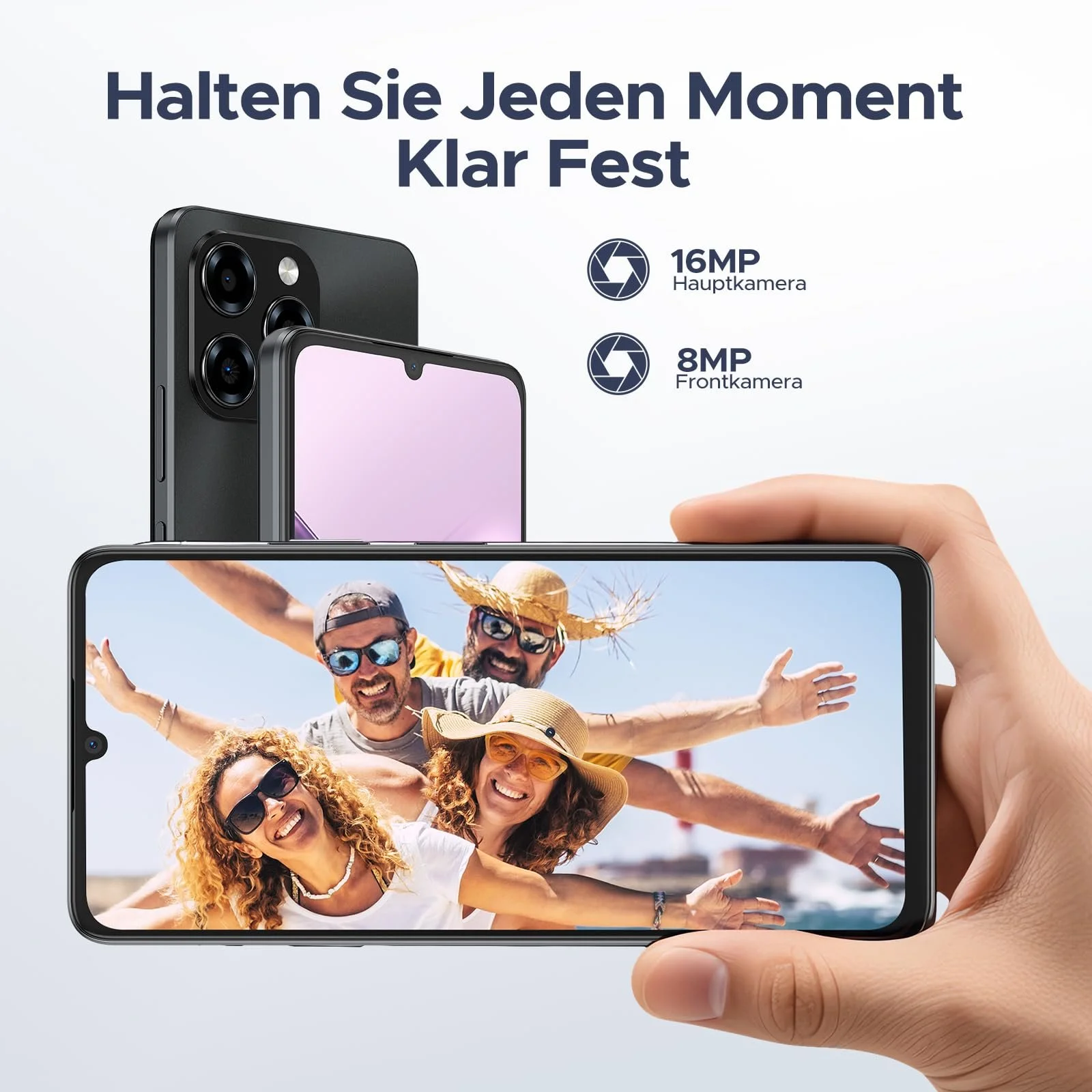 Смартфон DOOGEE Note 58, 32GB+128GB/2TB, 6.75 дюймов HD+ IPS T7250 Octa Core, 16MP + 8MP, Dual SIM 4G, фото №8
