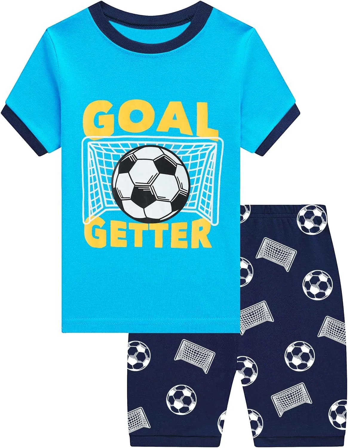 Комплект дитячої піжами з короткими рукавами CM-Kid для хлопчиків, бавовна, фото №1 Комплект дитячої піжами з короткими рукавами CM-Kid для хлопчиків, бавовна, фото №1