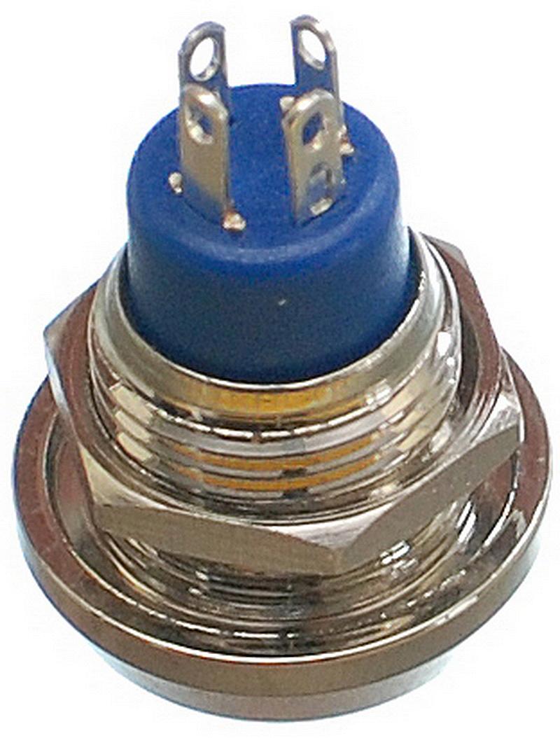 Кнопка антивандальна VJ Parts d18mm стрижка 12mm h19mm 4 контакту, фото №2