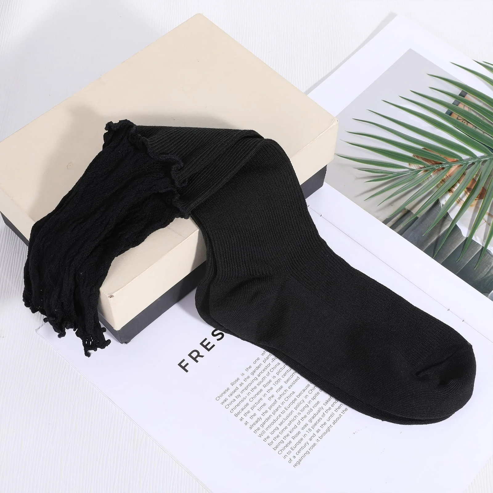 Шкарпетки до коліна Білі мереживні (2 пари), фото №7 Шкарпетки до коліна Білі мереживні (2 пари), фото №7