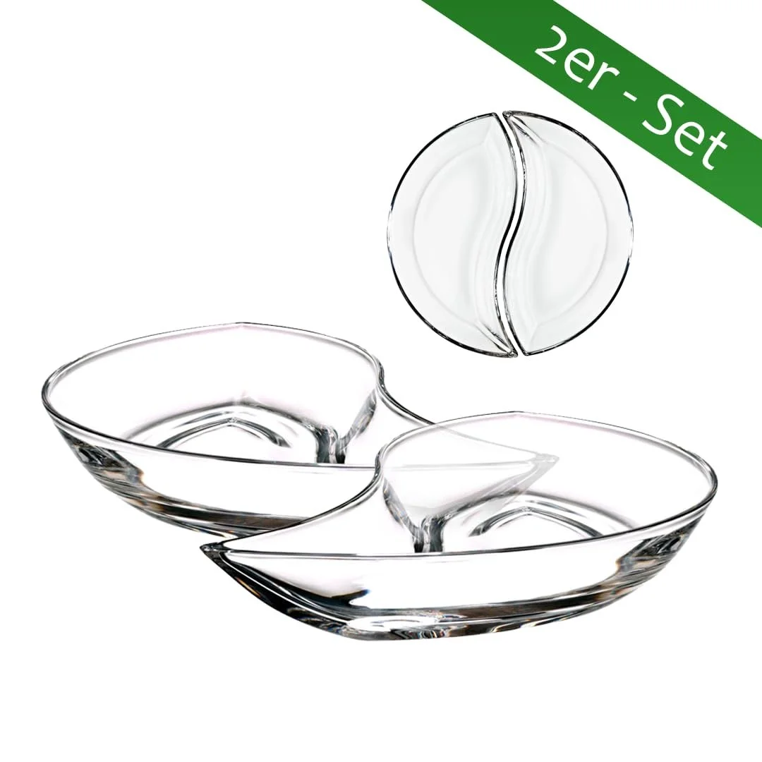 Набор серебряных мисок Cabaret Buffet Brunch Стекло Прозрачный 28 см (2 шт.), фото №2