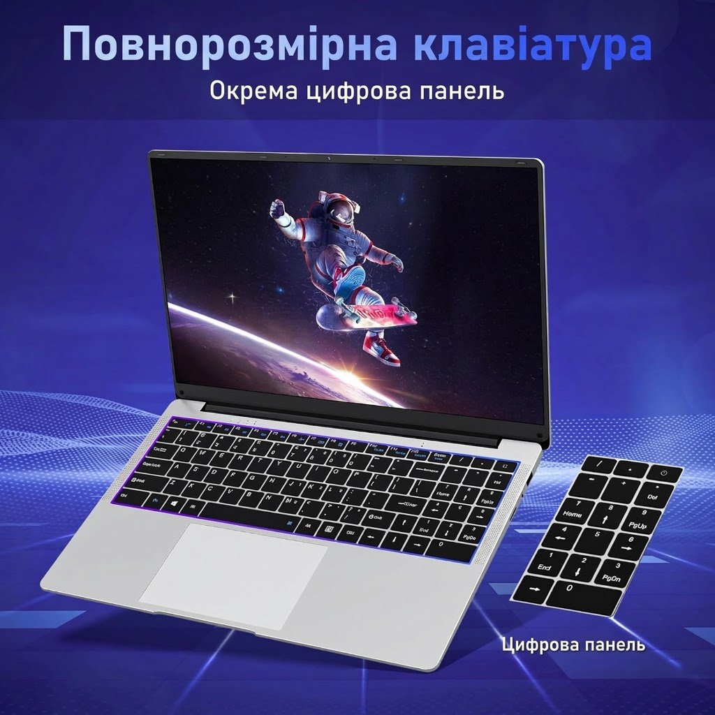 Ноутбук 15.6" NIAKUN VenBook Intel Celeron N4000 RAM 8GB SSD 512GB Windows 11 (UKR), фото №5 Ноутбук 15.6" NIAKUN VenBook Intel Celeron N4000 RAM 8GB SSD 512GB Windows 11 (UKR), фото №5