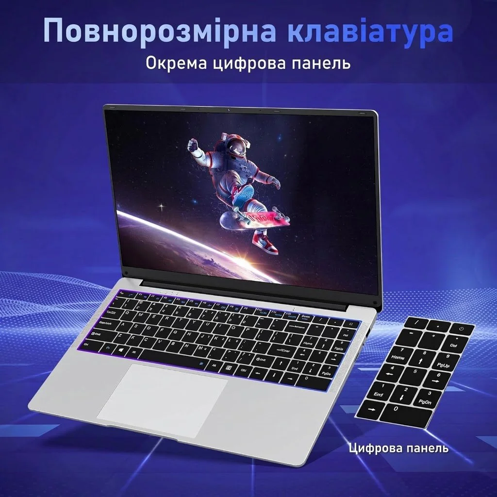 Ноутбук 15.6" NIAKUN VenBook Intel Celeron N4000 RAM 8GB SSD 512GB Windows 11 (UKR), фото №5