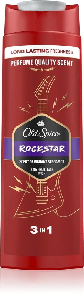 Гель для душу та шампунь 3-в-1 Old Spice Tomorrowland Special Edition Rockstar 250 мл, фото №1