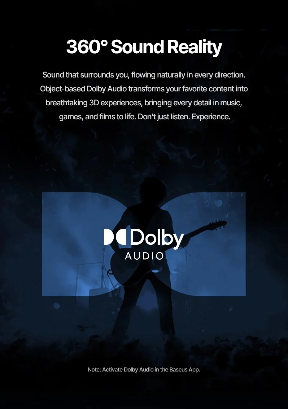 Наушники Baseus Inspire XP1 Dolby Audio ANC BT6.1 Sound by Bose Black, фото №11 Наушники Baseus Inspire XP1 Dolby Audio ANC BT6.1 Sound by Bose Black, фото №11