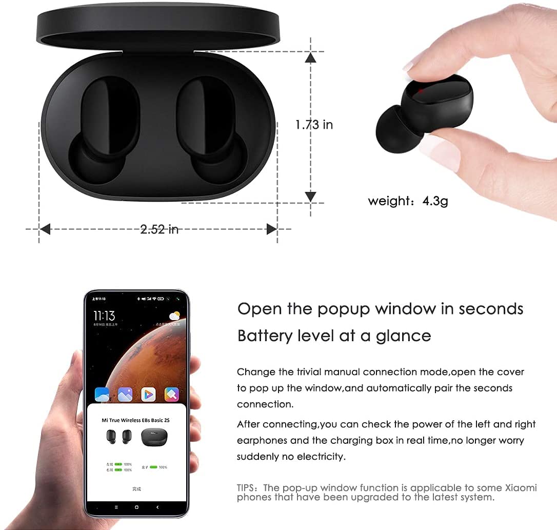 Наушники Xiaomi Mi True Wireless Earbuds Basic 2 Черный, фото №3