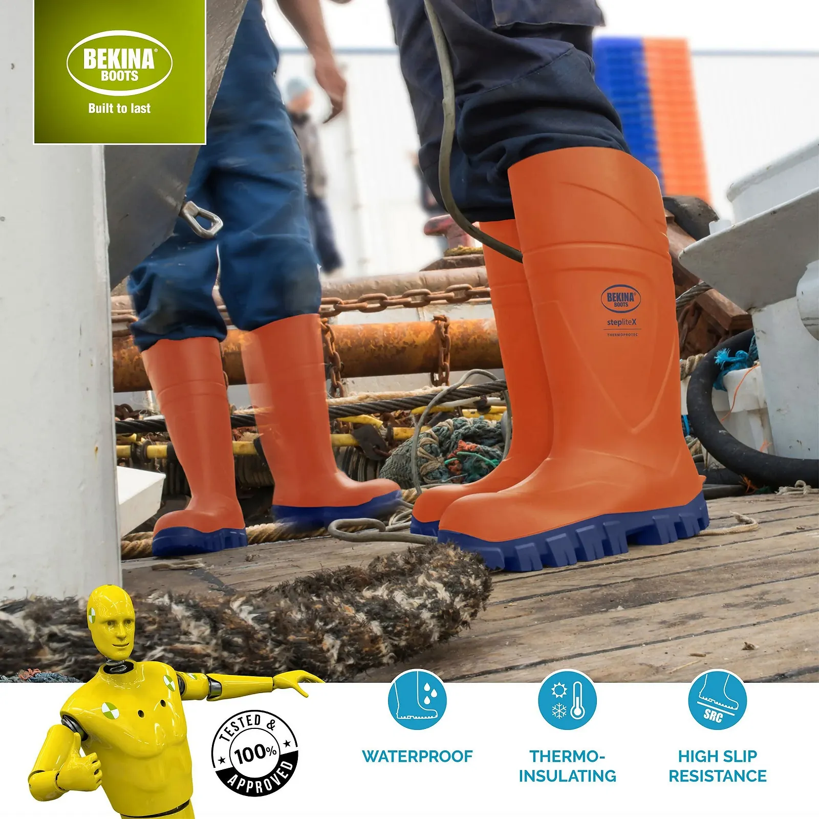 Чоботи Steplite XCI S5 Heavy Duty Захисні ковпачки та підошва Помаранчевий EU 38, фото №2