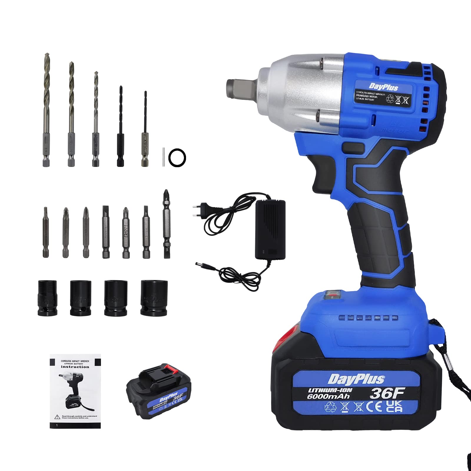 Бездротовий ударний Шуруповерт Pistol 1/2 Висока потужність, фото №1 Бездротовий ударний Шуруповерт Pistol 1/2 Висока потужність, фото №1