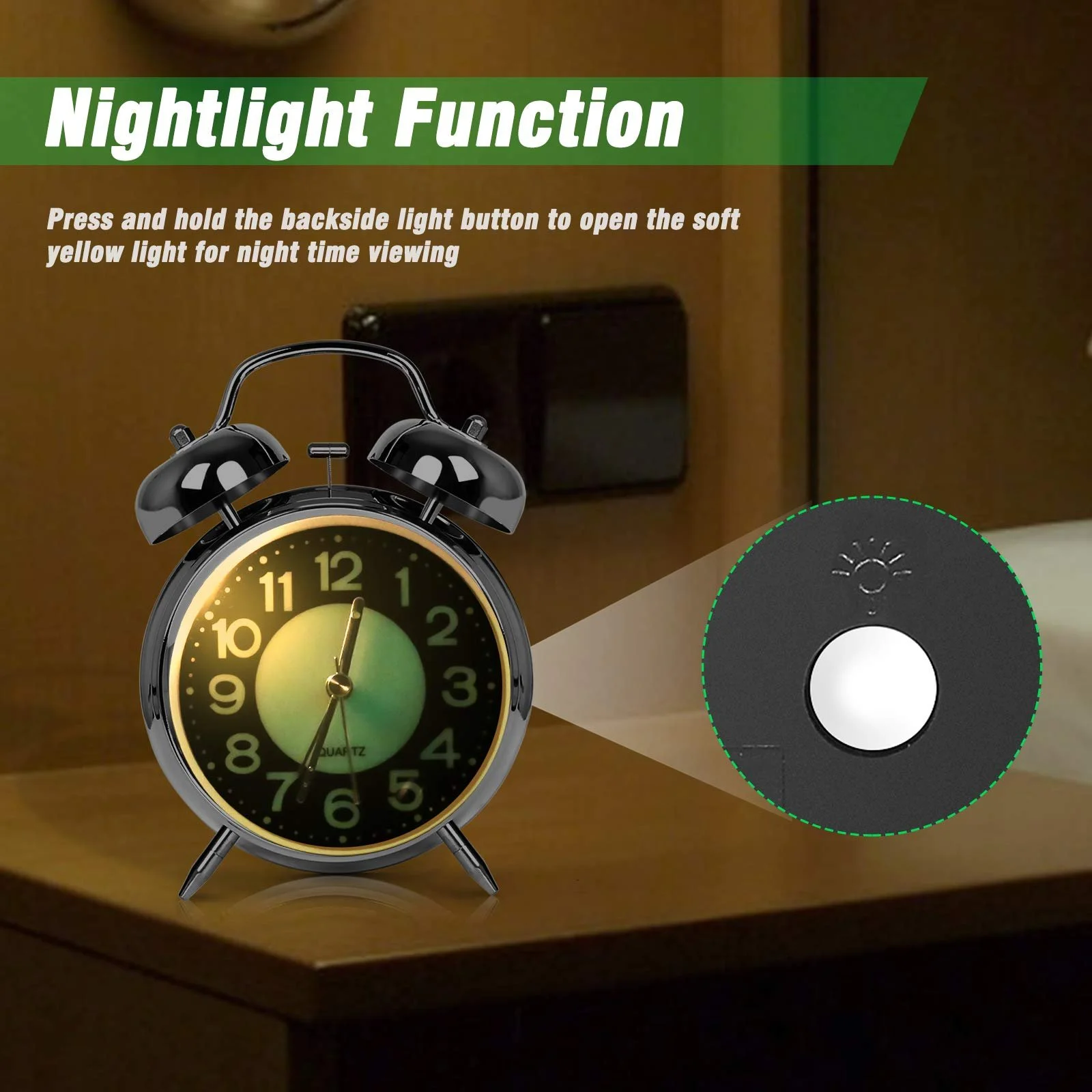 Будильник AYRELY Ретро 4 дюйми Срібний, фото №3