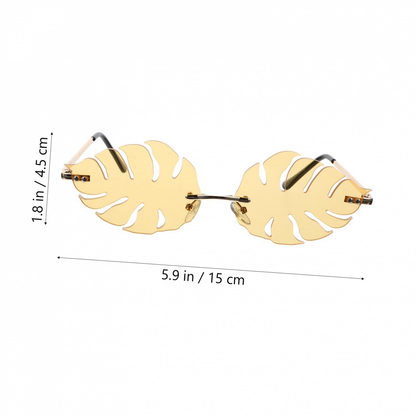 Оправа для окулярів PACKOVE 3 шт. у формі листка, жовті, фото №7