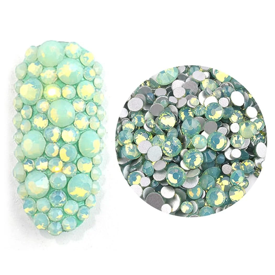 Міні-блискітки-стрази: маленька плоска задня частина, блискучі, декоративні, фото №1