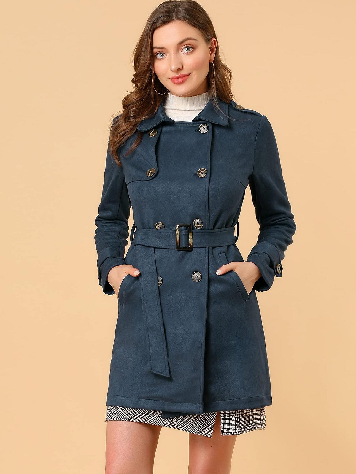 Тренч Allegra K Жіночий, фото №2