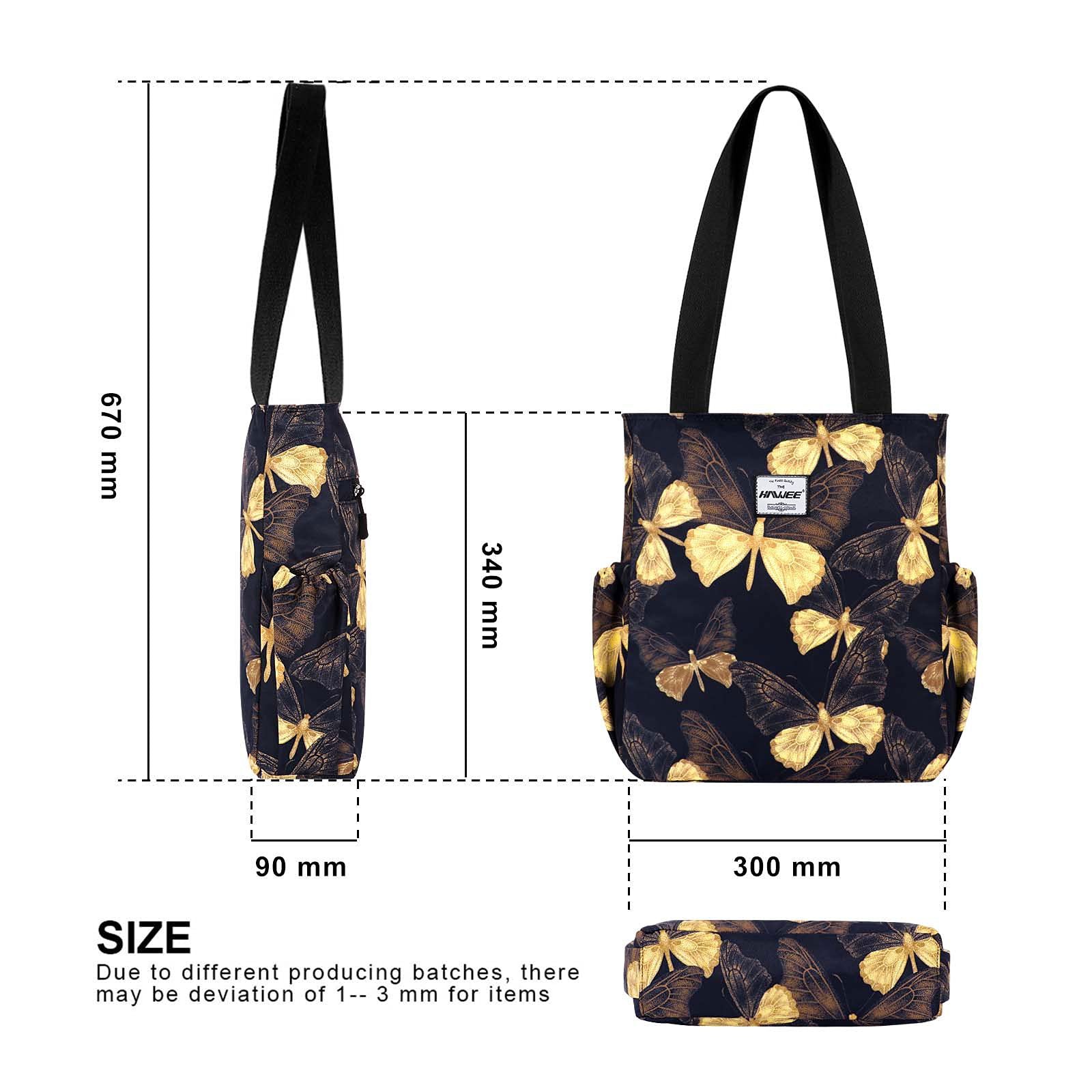 Сумка Hawee Fashion жіноча з блискавкою: повсякденна жіноча сумка через плече, велика сумка для покупок, водонепроникна сумка для подорожей, роботи, школи, повсякденного життя, спортзалу, пляжу, Casual, фото №6