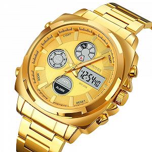 Годинник Skmei 1673 Gold-Gold synthetic.ua - Фото 1