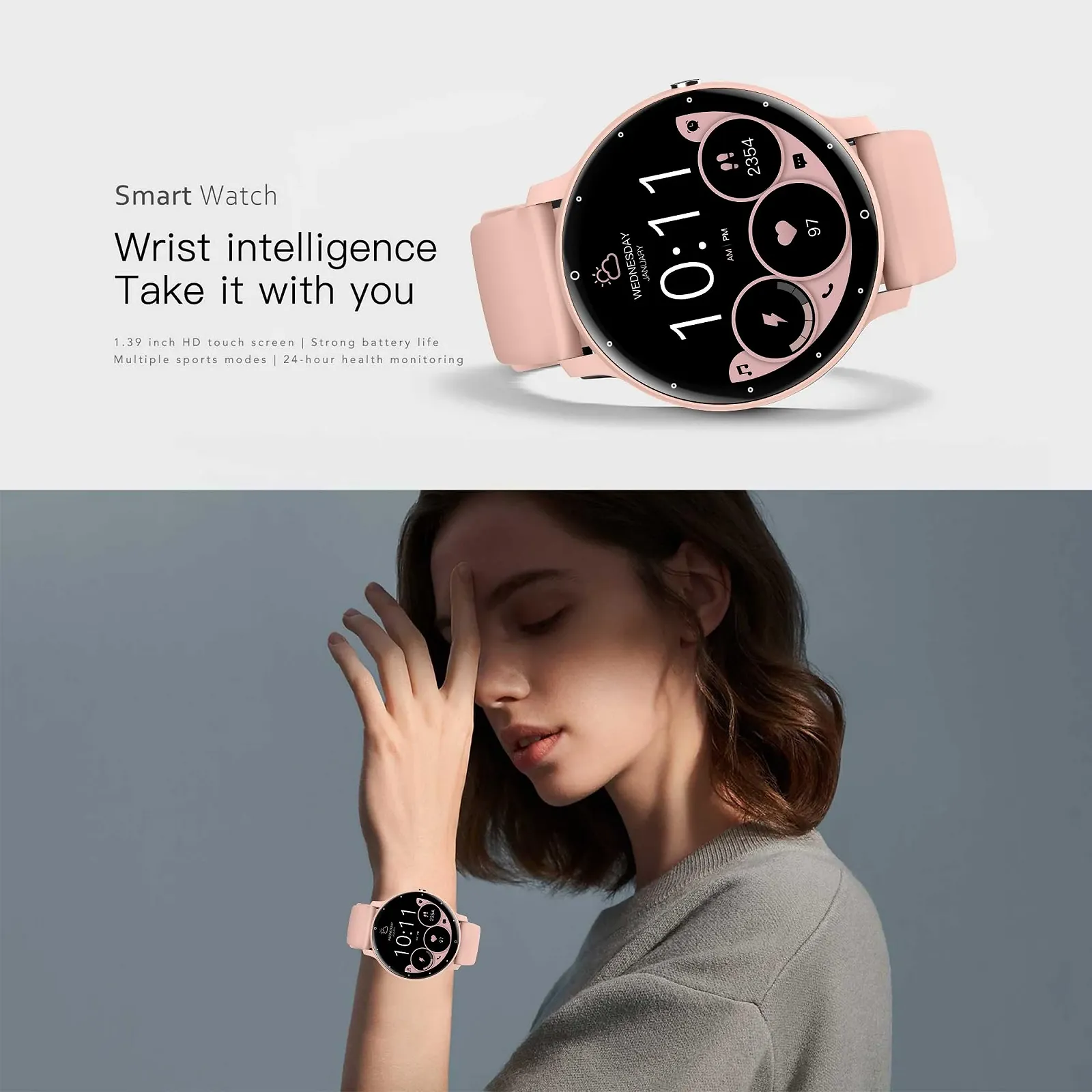 Смарт-часы Женские ZPIMY 1.39 Inch, фото №2 Смарт-часы Женские ZPIMY 1.39 Inch, фото №2