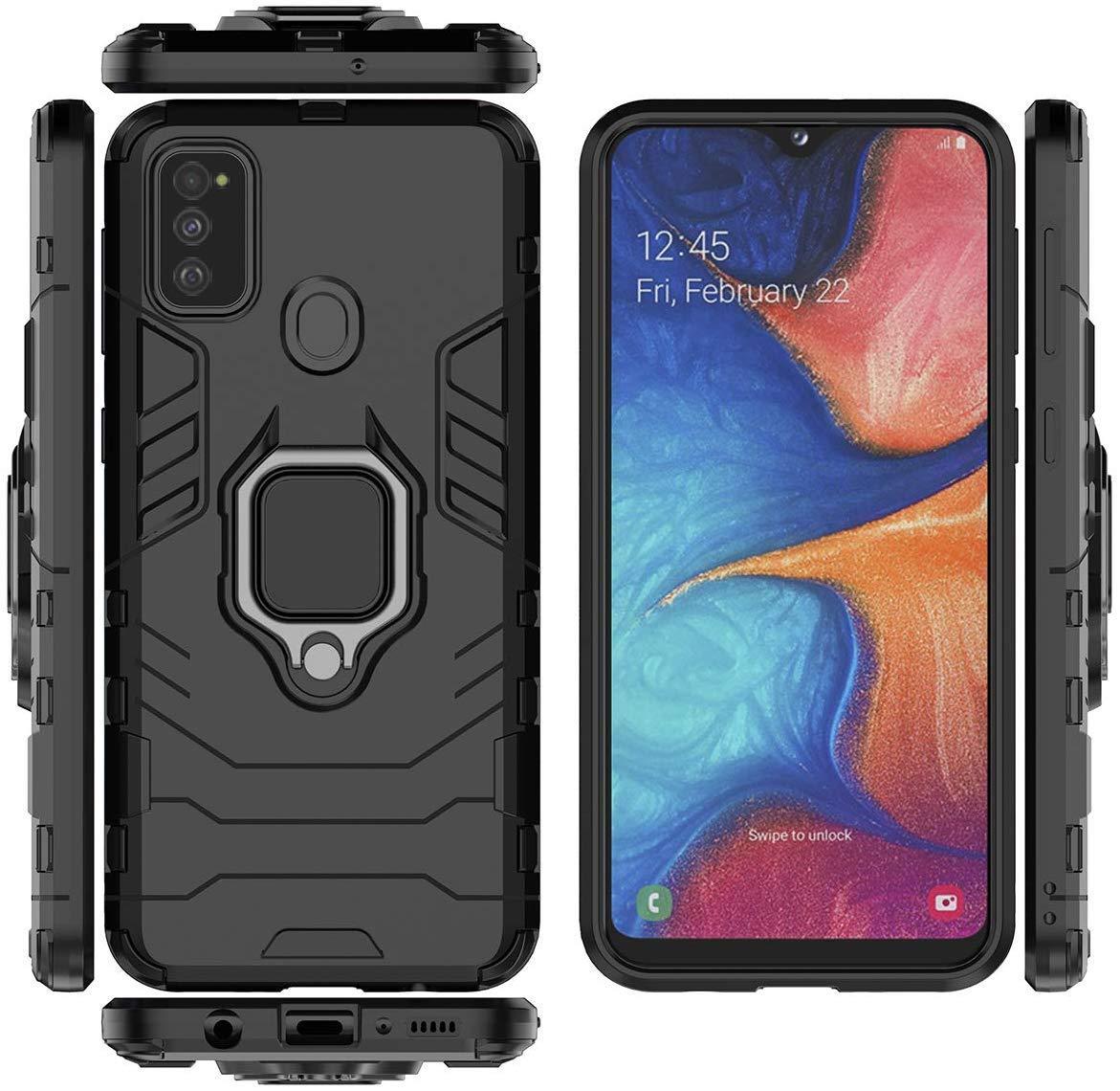 Чехлы для телефонов Iron Ring для Samsung Galaxy M30s / M307F бронированный бампер Броня Black, фото №5