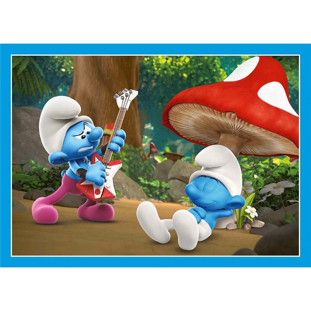 Пазлы Trefl Smurfs Smurf Village 4-в-1 35-70 элементов, фото №2
