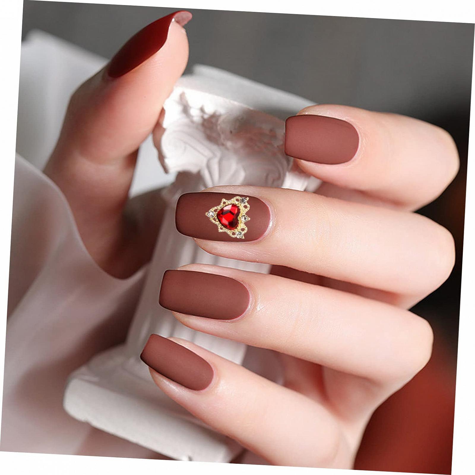 Стразы для ногтей Healvian Сердцевидные 120 шт. Блестящие украшения для дизайна ногтей, фото №5