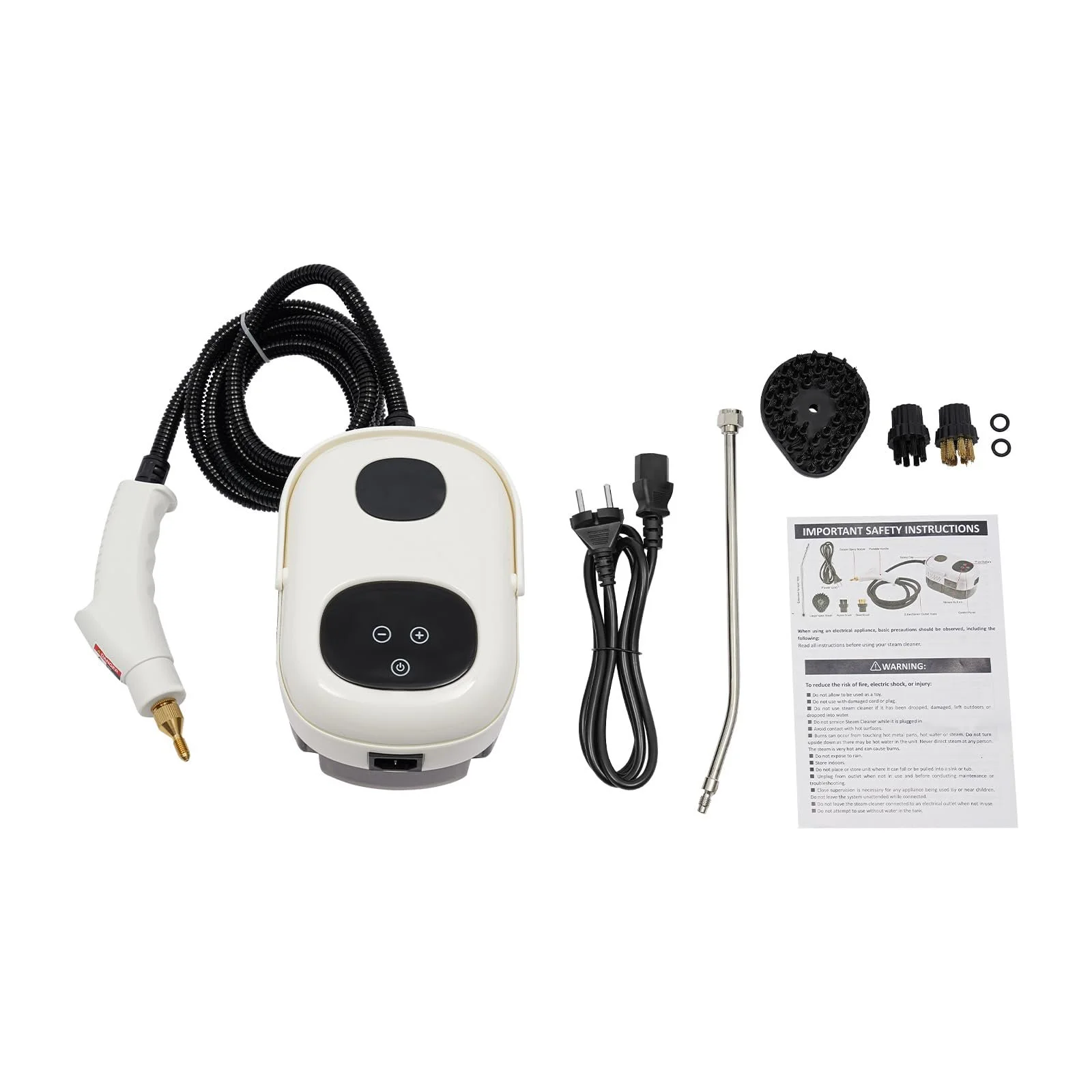 Пароочисник ручний 2500 W 3 Bar Білий з насадками-щітками, фото №2 Пароочисник ручний 2500 W 3 Bar Білий з насадками-щітками, фото №2