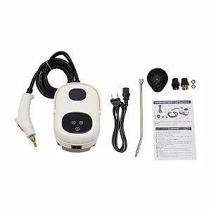 Пароочисник ручний 2500 W 3 Bar Білий з насадками-щітками synthetic.ua - Фото 1