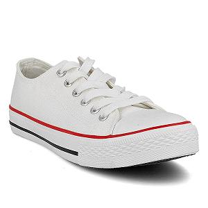 Кеди PAYMA Текстильні Полотно для Жінок Чоловіків Hi-Top Low Top Низькі Високі Прості та Платформа Підошва Гумова Чорний Червоний Синій Білий synthetic.ua - Фото 1