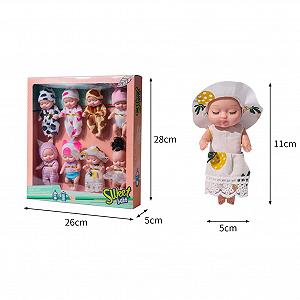Игрушка Кукла LICHENGTAI Mini Newborn Reborn Pack of 8 Mini Sleeping Rebirth Dolls synthetic.ua - Фото 1