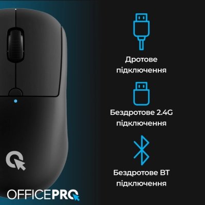 Мышка OfficePro M307B Silent Click Wireless/Bluetooth Black (M307B), фото №6 Мышка OfficePro M307B Silent Click Wireless/Bluetooth Black (M307B), фото №6