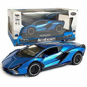 Ігральна машина металевий Lamborghini Sian Lamborghini Sian АвтоЕксперт блакитний колір світла звуку - Фото 1