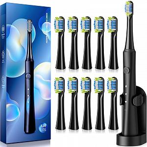 Електрична зубна щітка 40 000 рухів/хв 3 режими з тримачем Black Smart - Фото 1