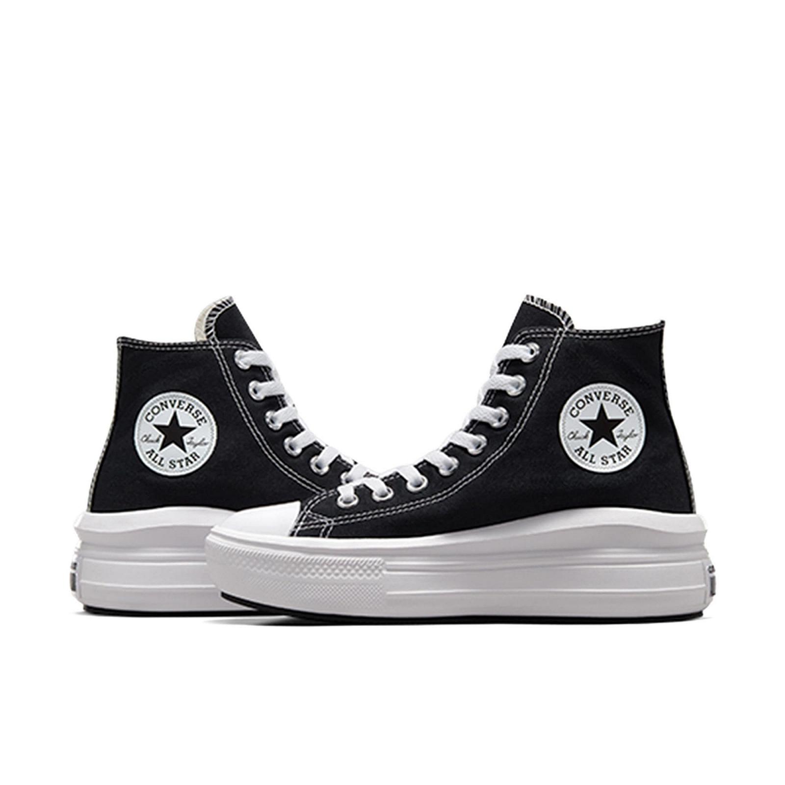 Кеды Converse Move Platform Hi Женские Черный/Белый, Черный Белый, medium, фото №4
