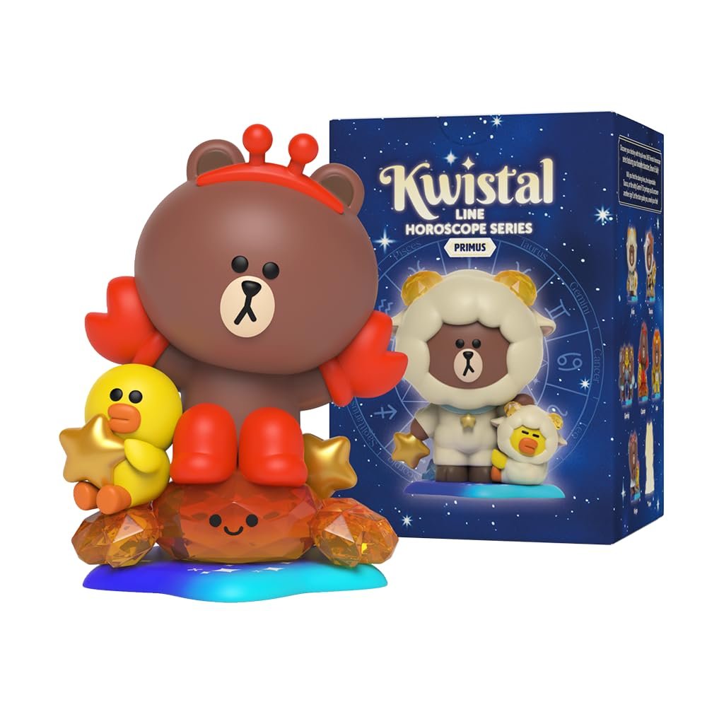 Фигурки Mighty Jaxx Line Friends Horoscope Kwistal Fwenz Primus Series, набор из 6 штук, фото №3