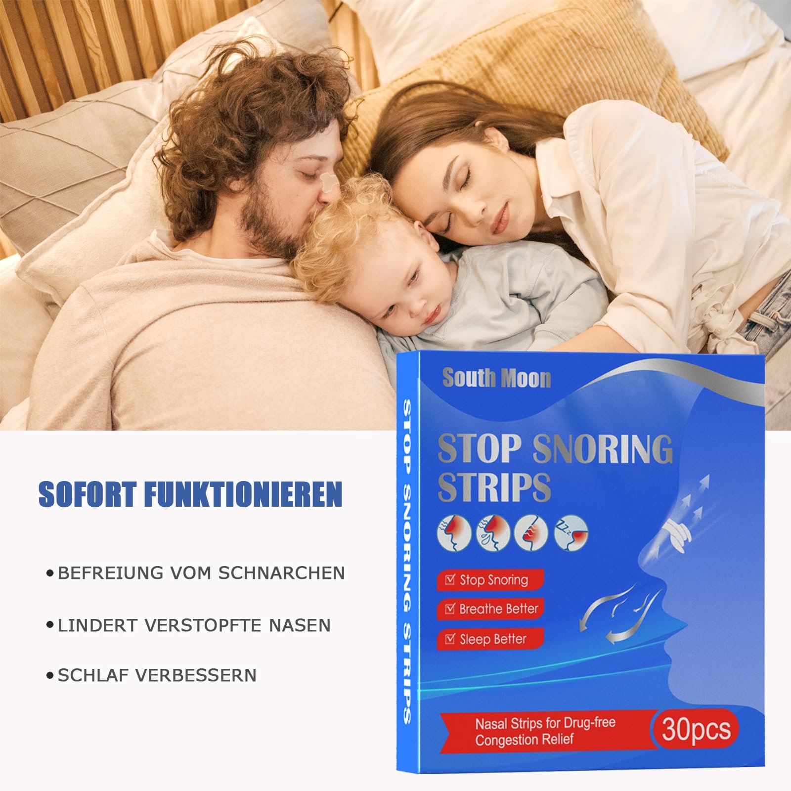 Пластирі для носа Проти хропіння 30 шт., фото №3 Пластирі для носа Проти хропіння 30 шт., фото №3