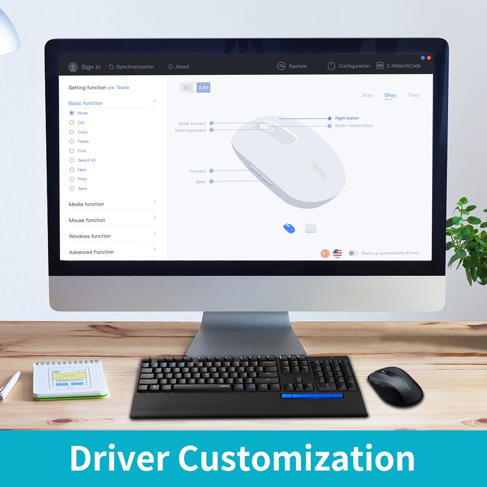 Мышь Rapoo M500 Optical Wireless Silent Black, фото №5