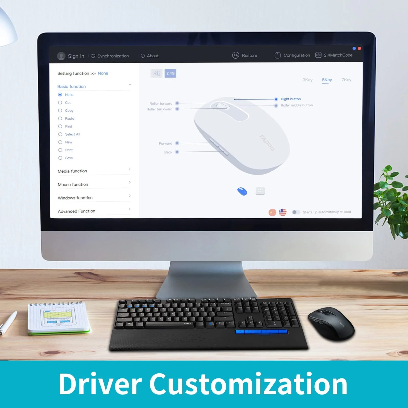 Мышь Rapoo M500 Optical Wireless Silent Black, фото №5