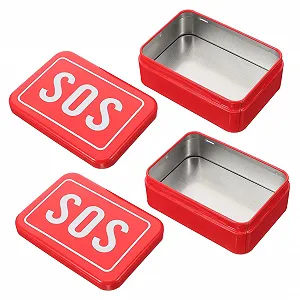 Ящик Sosoport 2 Box для виживання в дикій природі, металевий ящик для зберігання речей для виживання, багатофункціональний - Фото 1