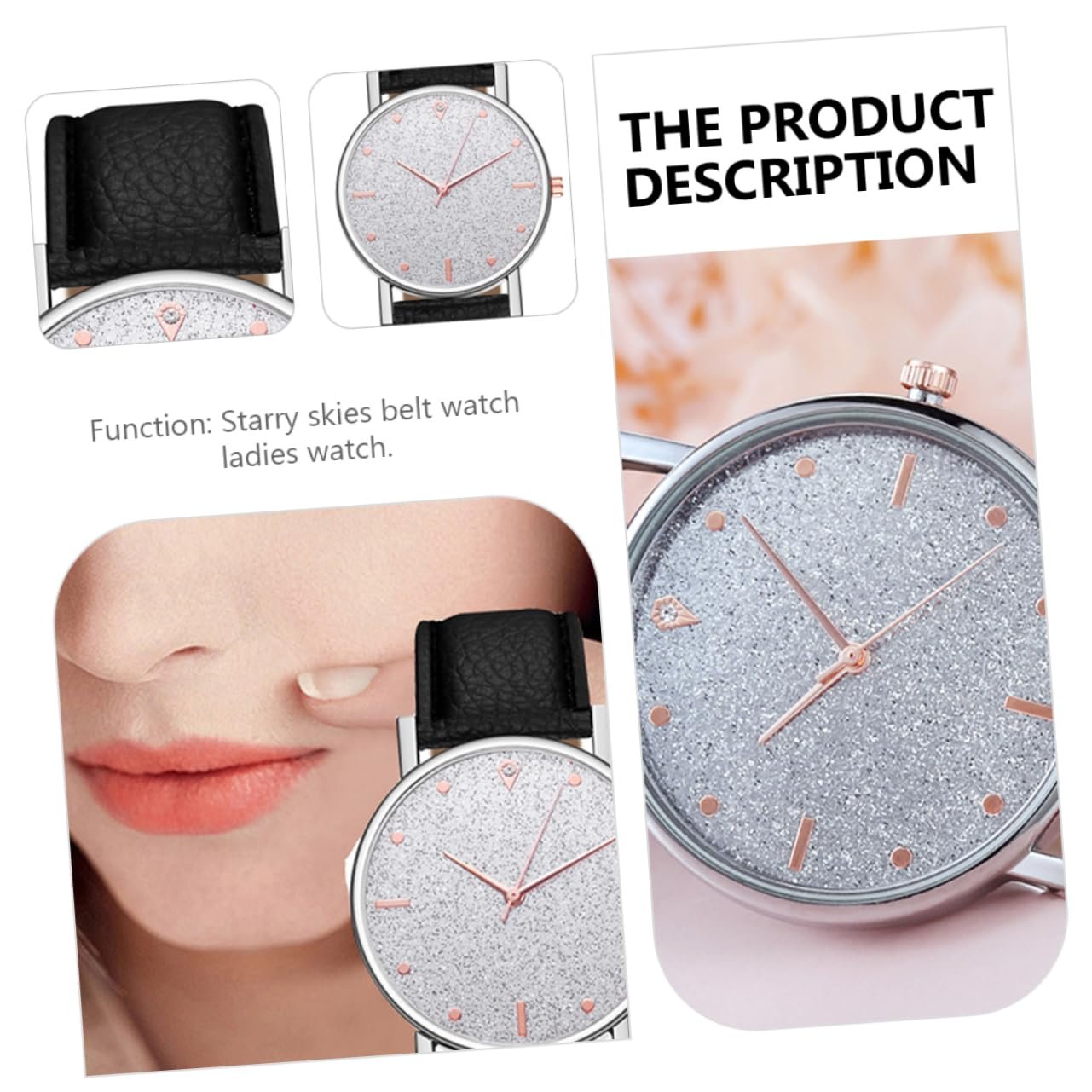 Часы женские PartyKindom Quartz с регулируемым ремешком, фото №4