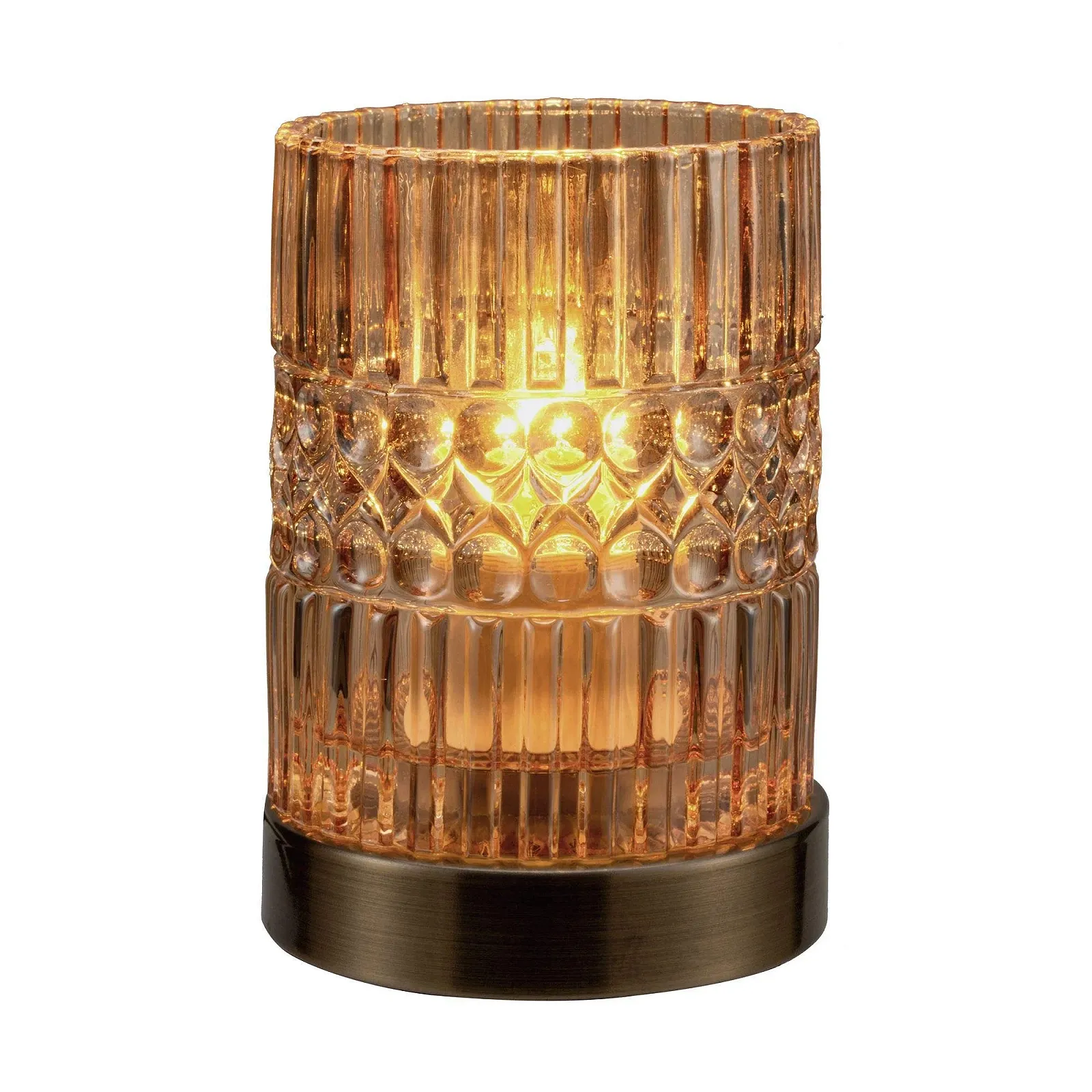 Настільна лампа Pauleen Crystal Elegance 48126 Max. 25 W E27 Glass Amber Brass 230 V, фото №4