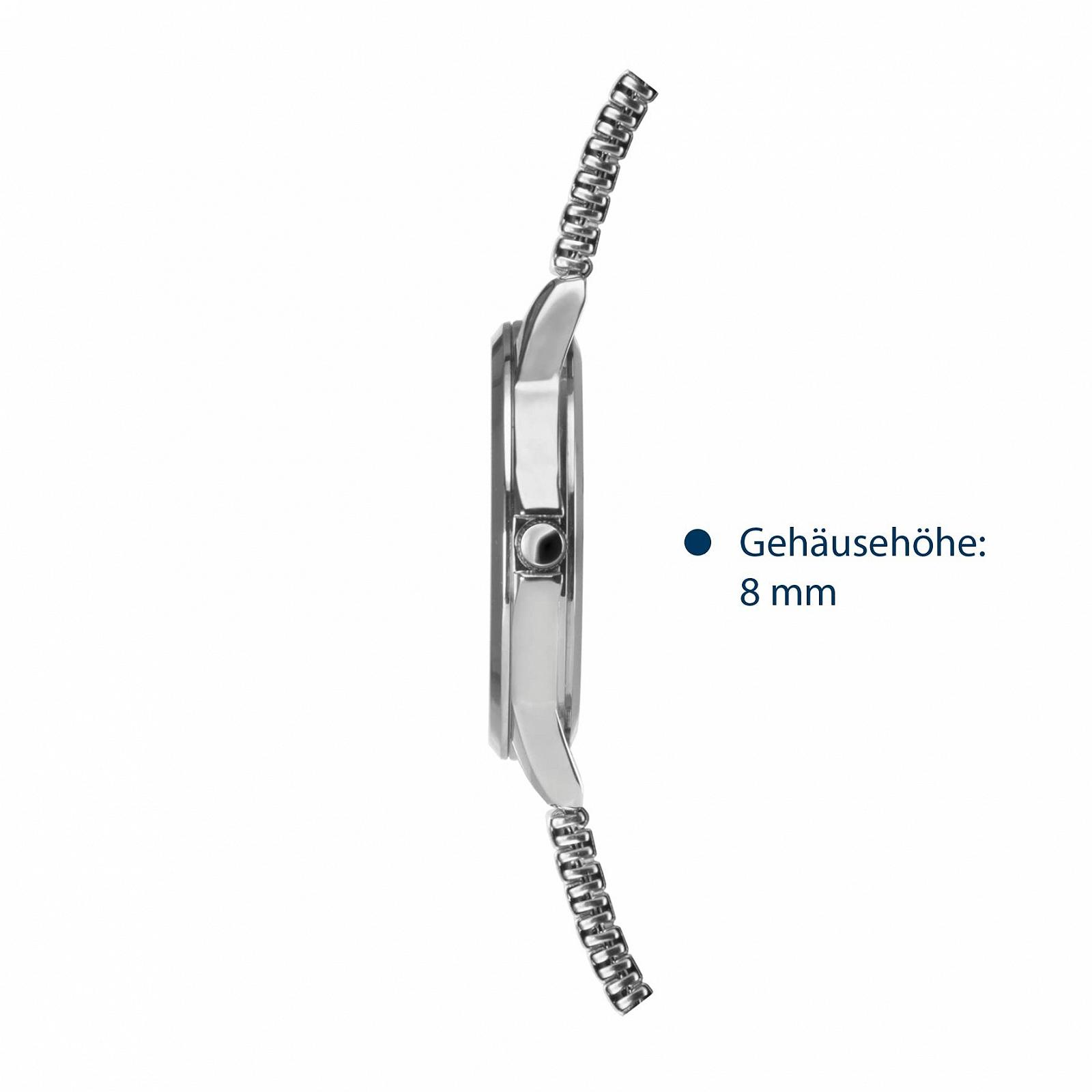 Женские аналоговые кварцевые часы Atrium A13-50, нержавеющая сталь, серебристый, серебристый браслет, фото №3