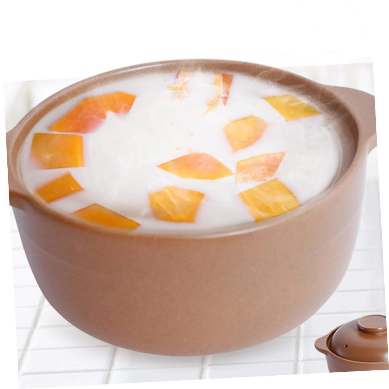 Кастрюля Керамическая с крышкой и нескользящими ручками для плиты, фото №9